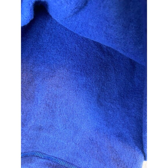 American Eagle Outfitters Cropped Boxy Hoodie Women Large Blue Fleece Drawstring - Picture 14 of 16